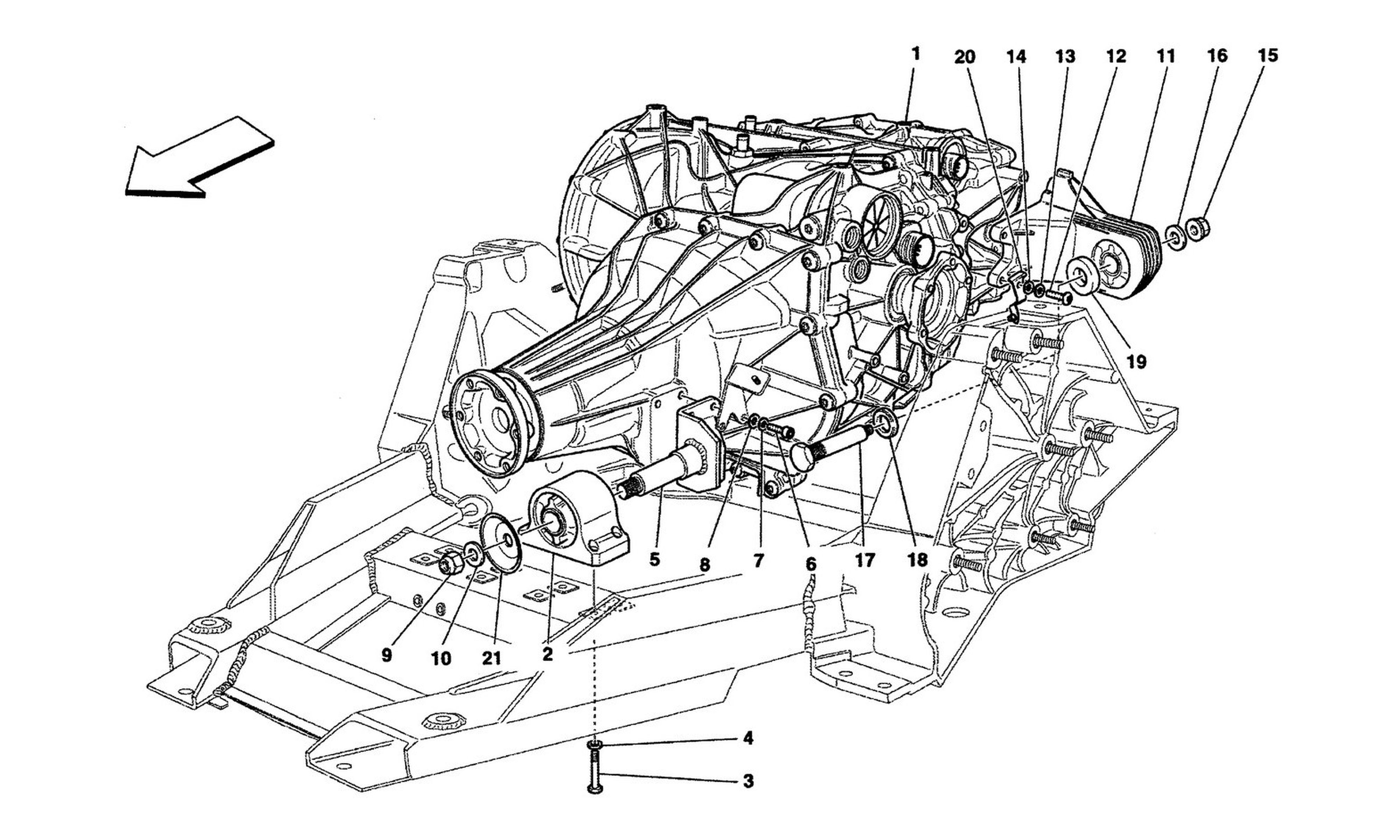 Schematic: Gearbox Housings