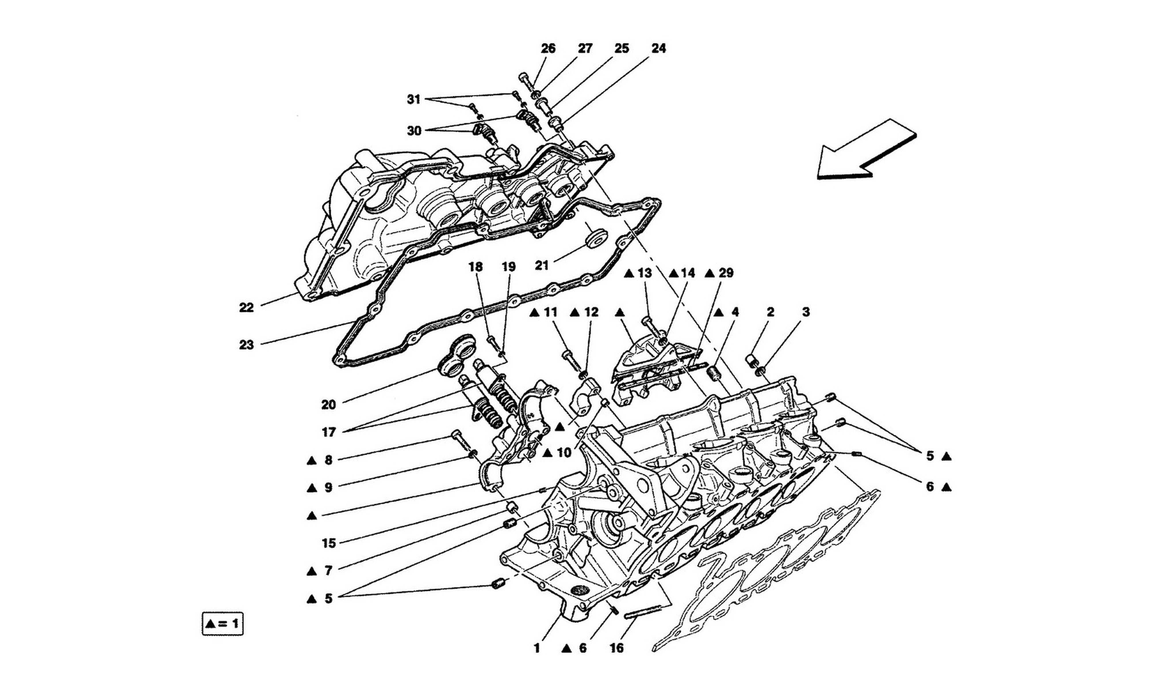 Schematic: R.H. Cylinder Head