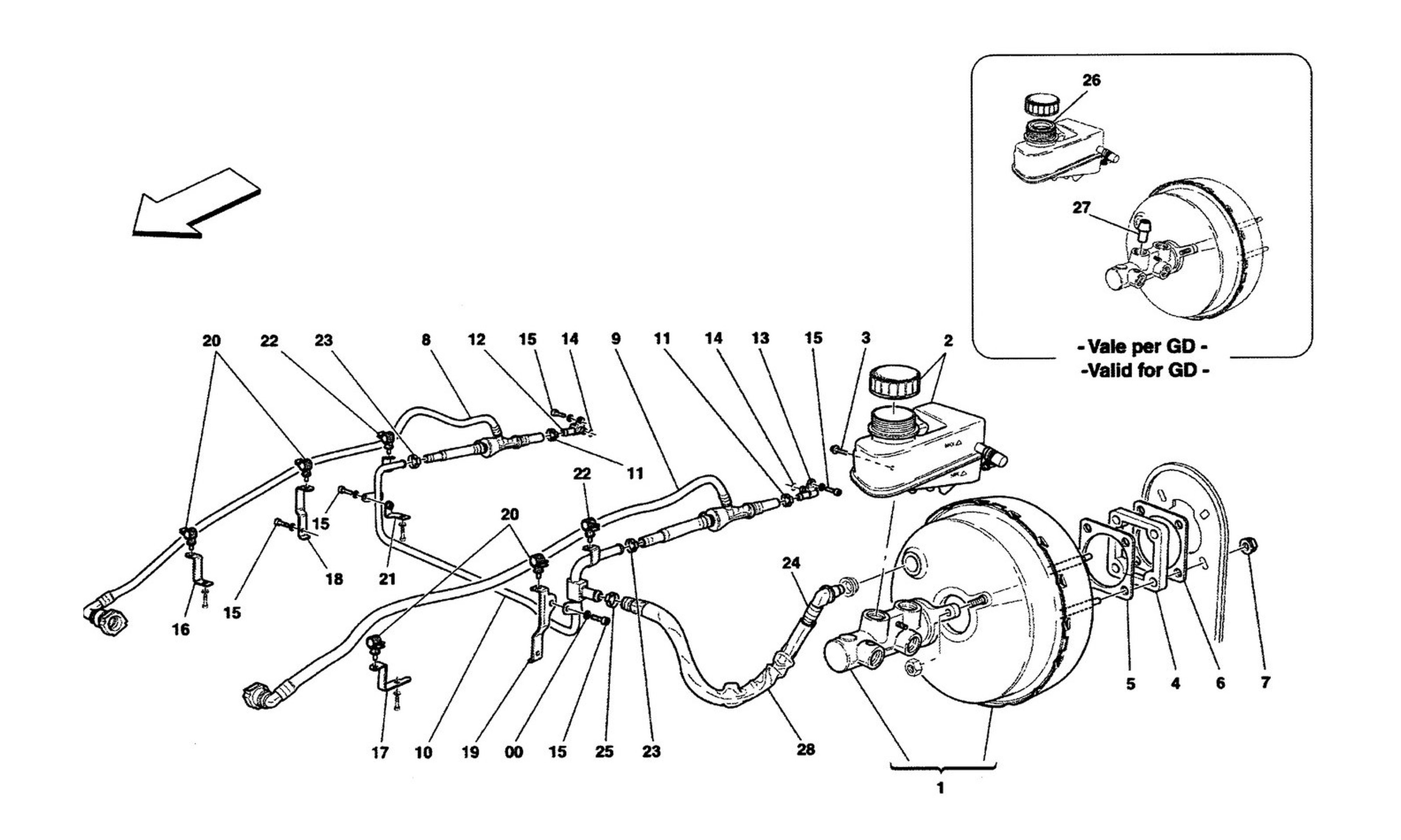 Schematic: Brake Servo System