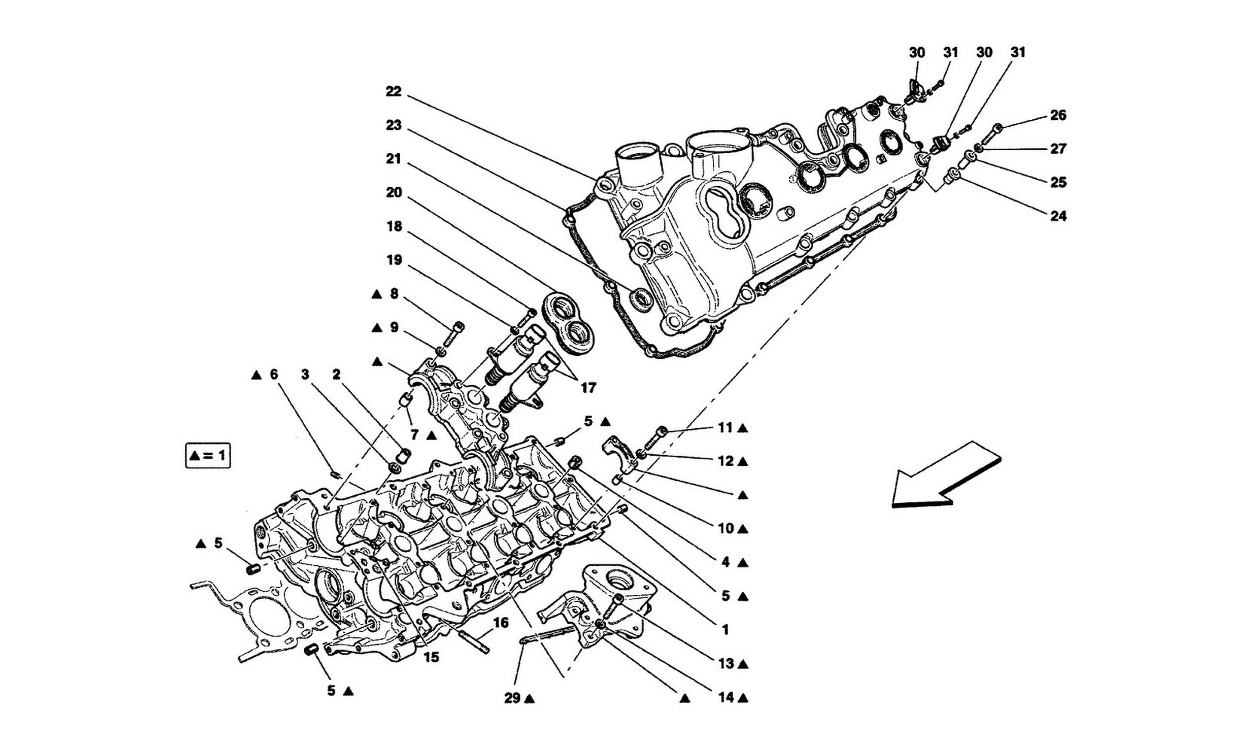 Schematic: L.H. Cylinder Head