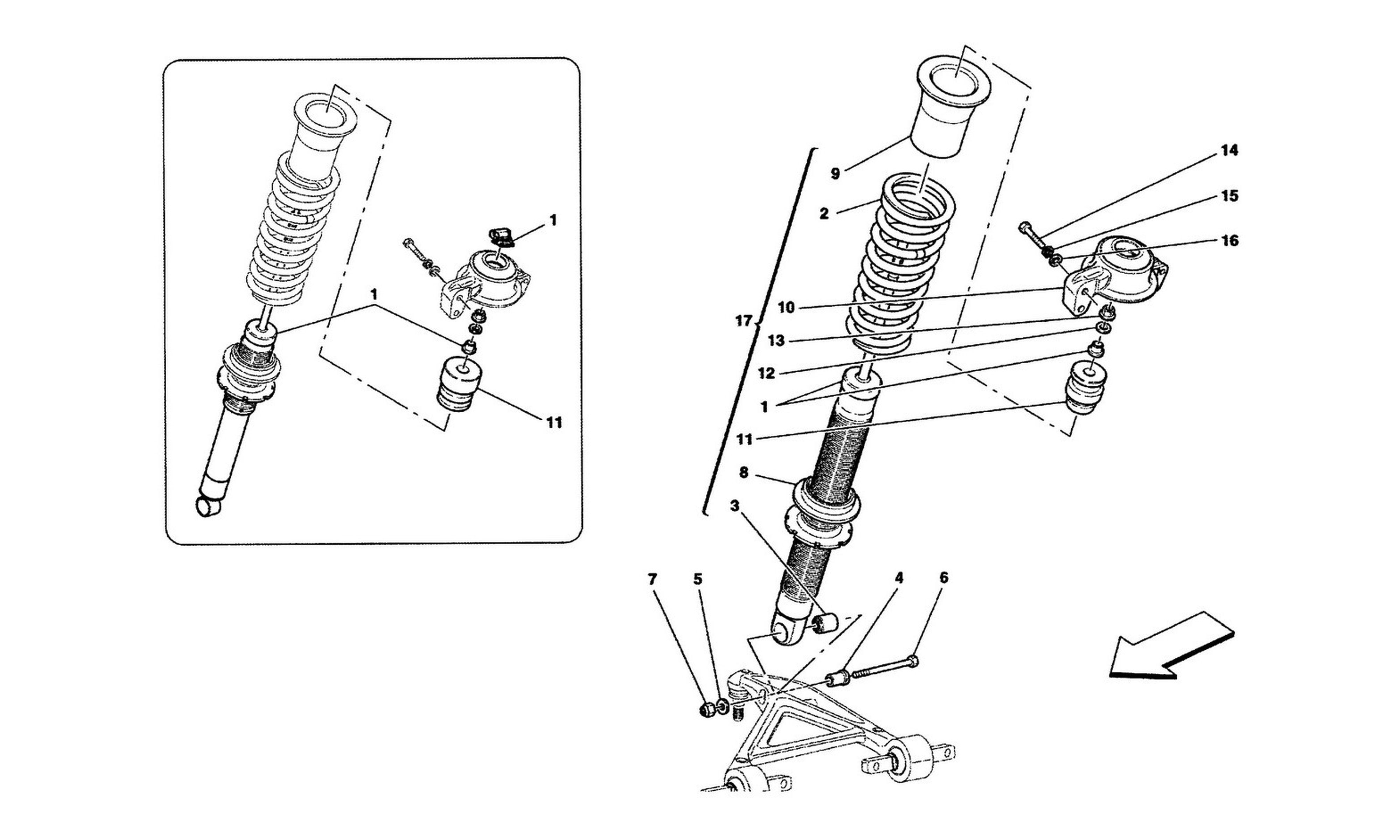 Schematic: Front Shock Absorber Devices