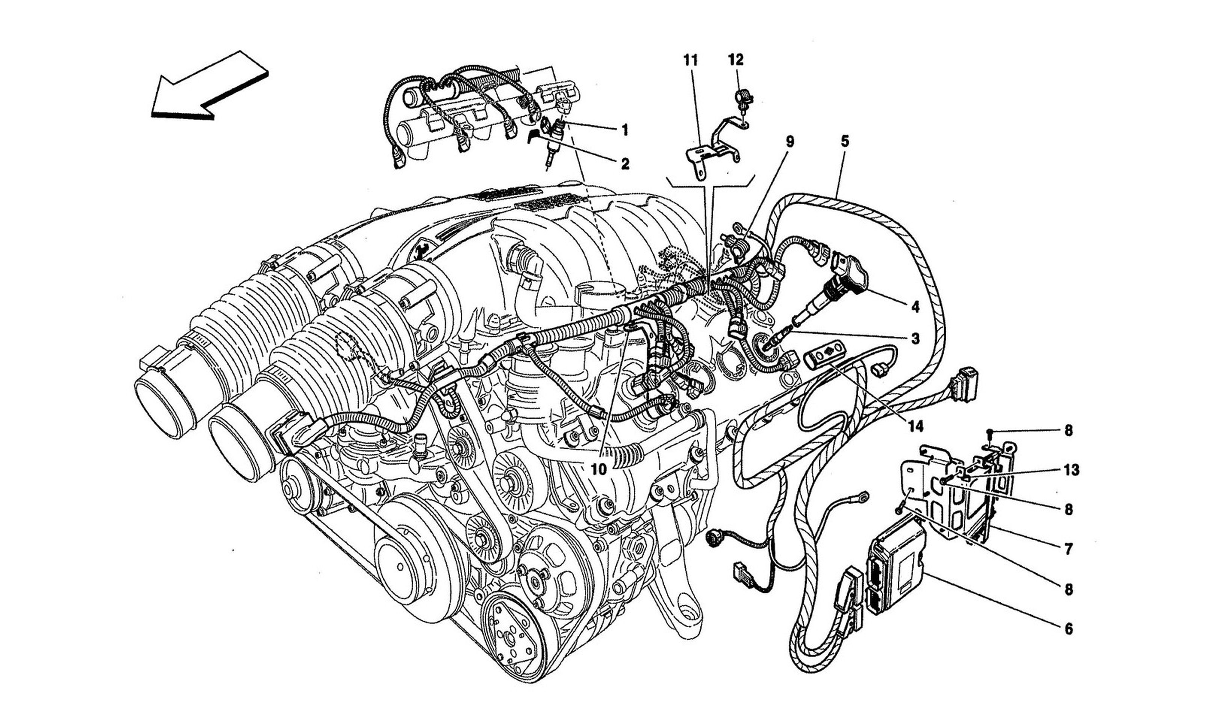 Schematic: Left Injection Device - Ignition