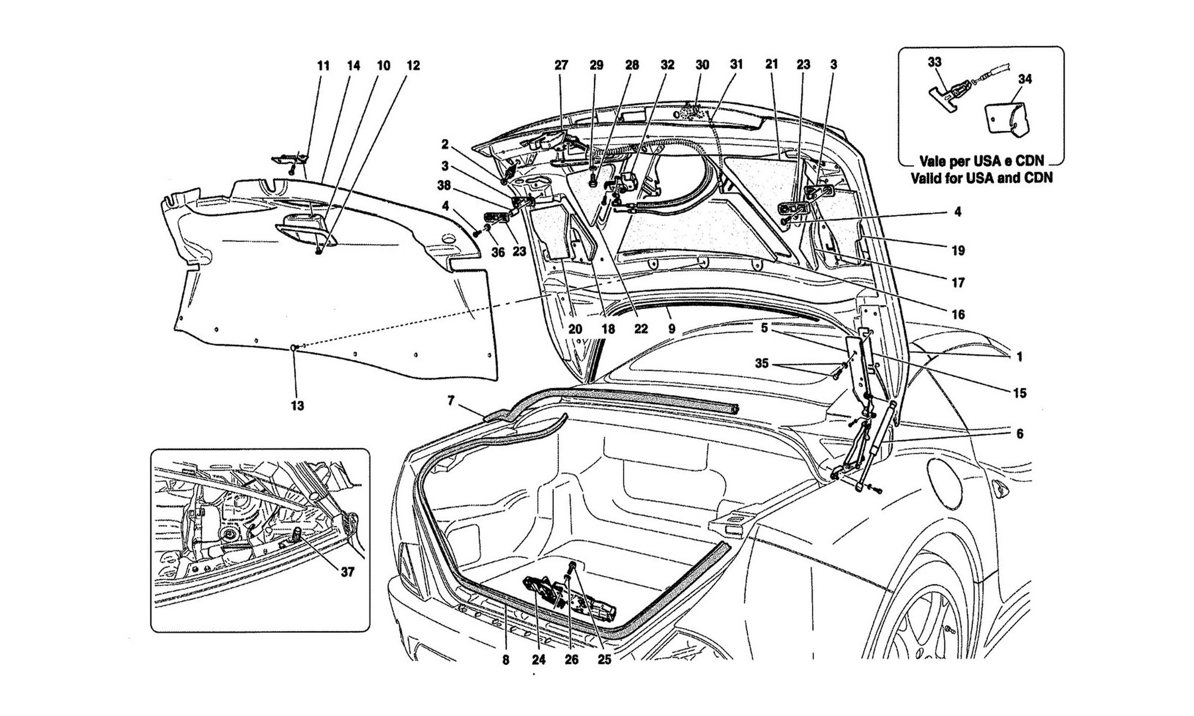 Schematic: Rear Lid