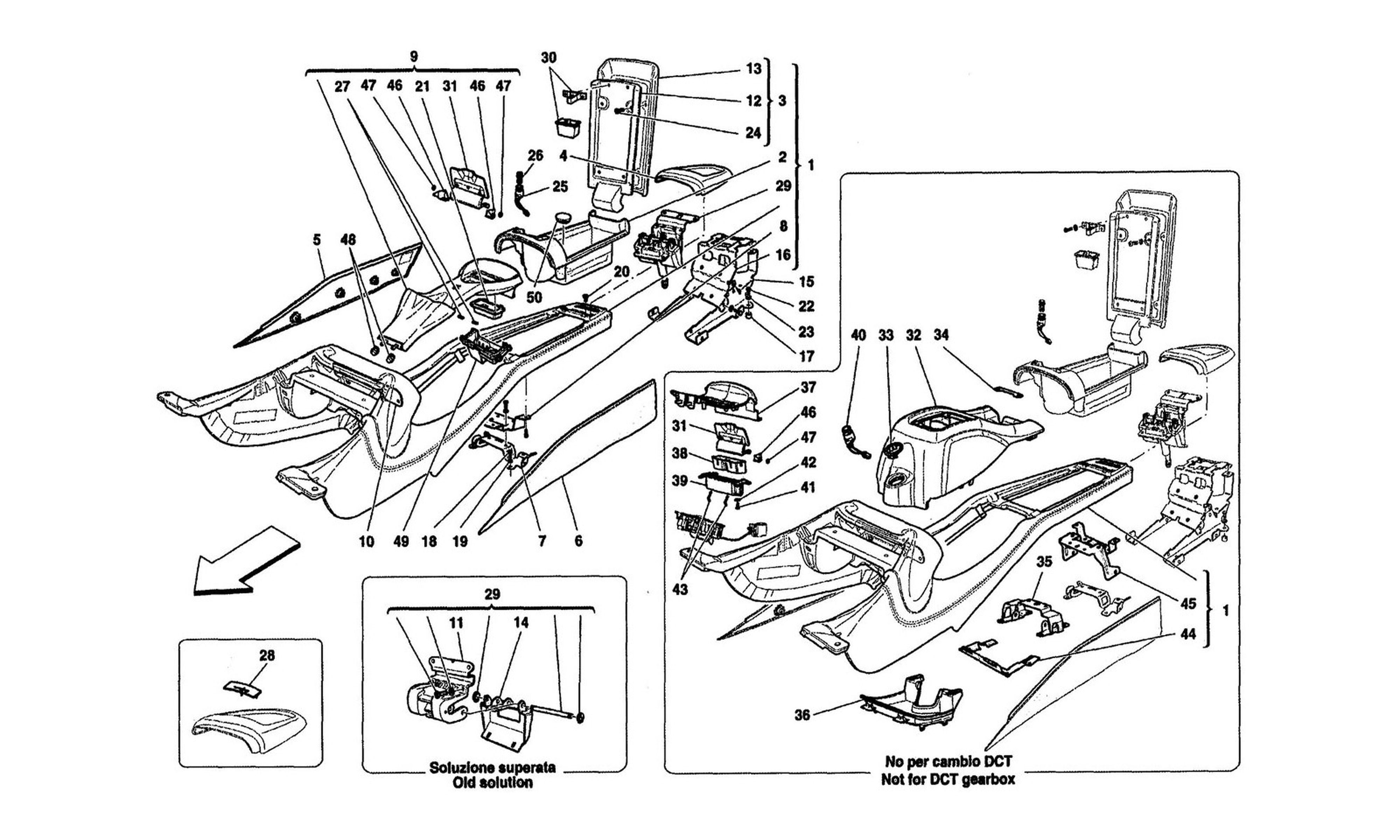 Schematic: Accessory Console And Centre Console