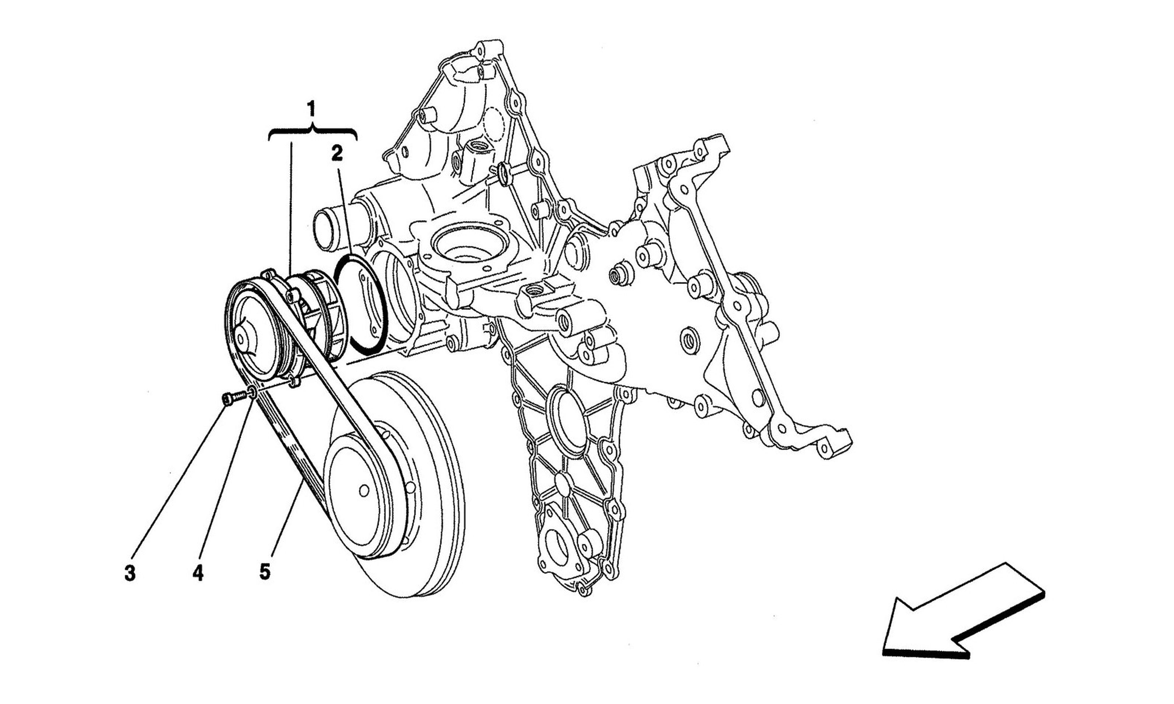 Schematic: Cooling System: Water Pump