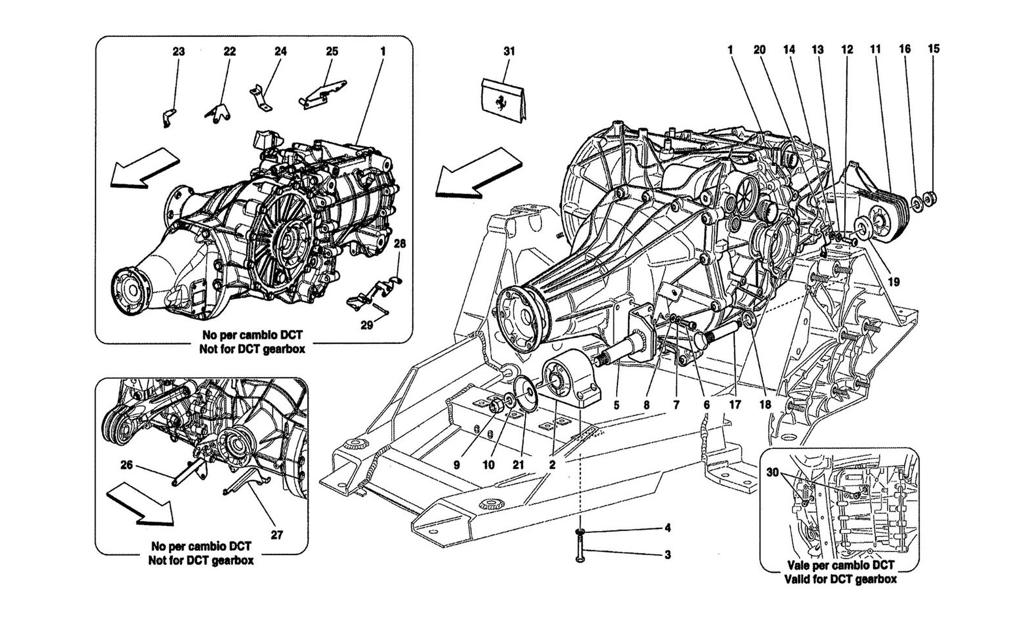 Schematic: Gearbox Housings