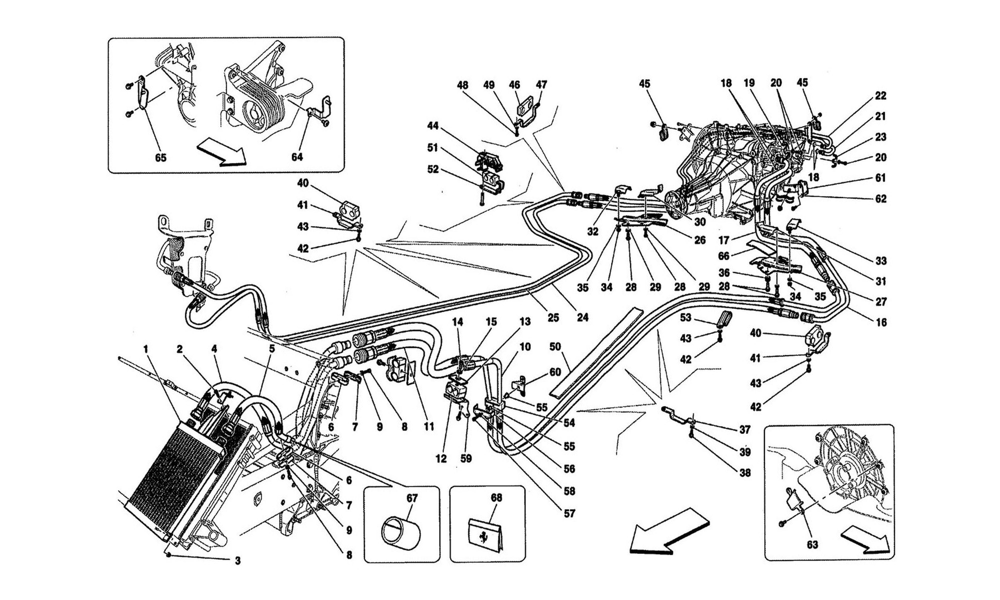 Schematic: Lubrification And Gearbox Oil Cooling