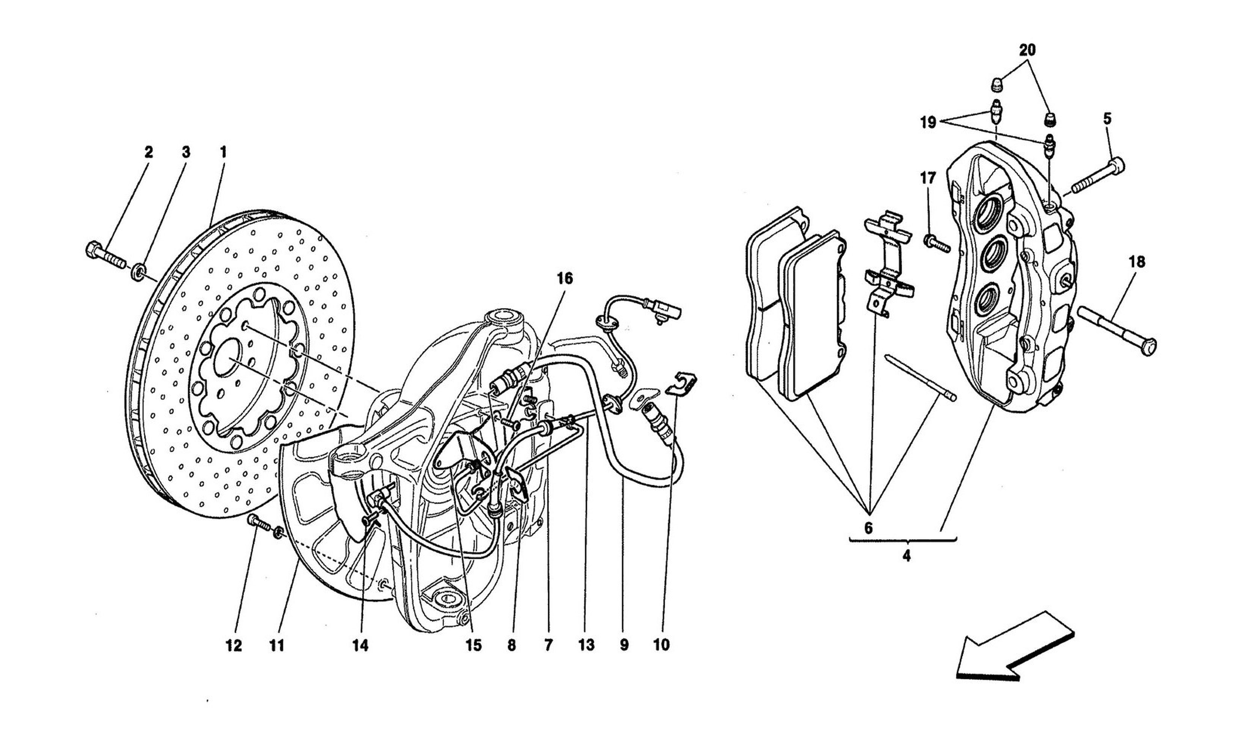 Schematic: Front Braking Devices