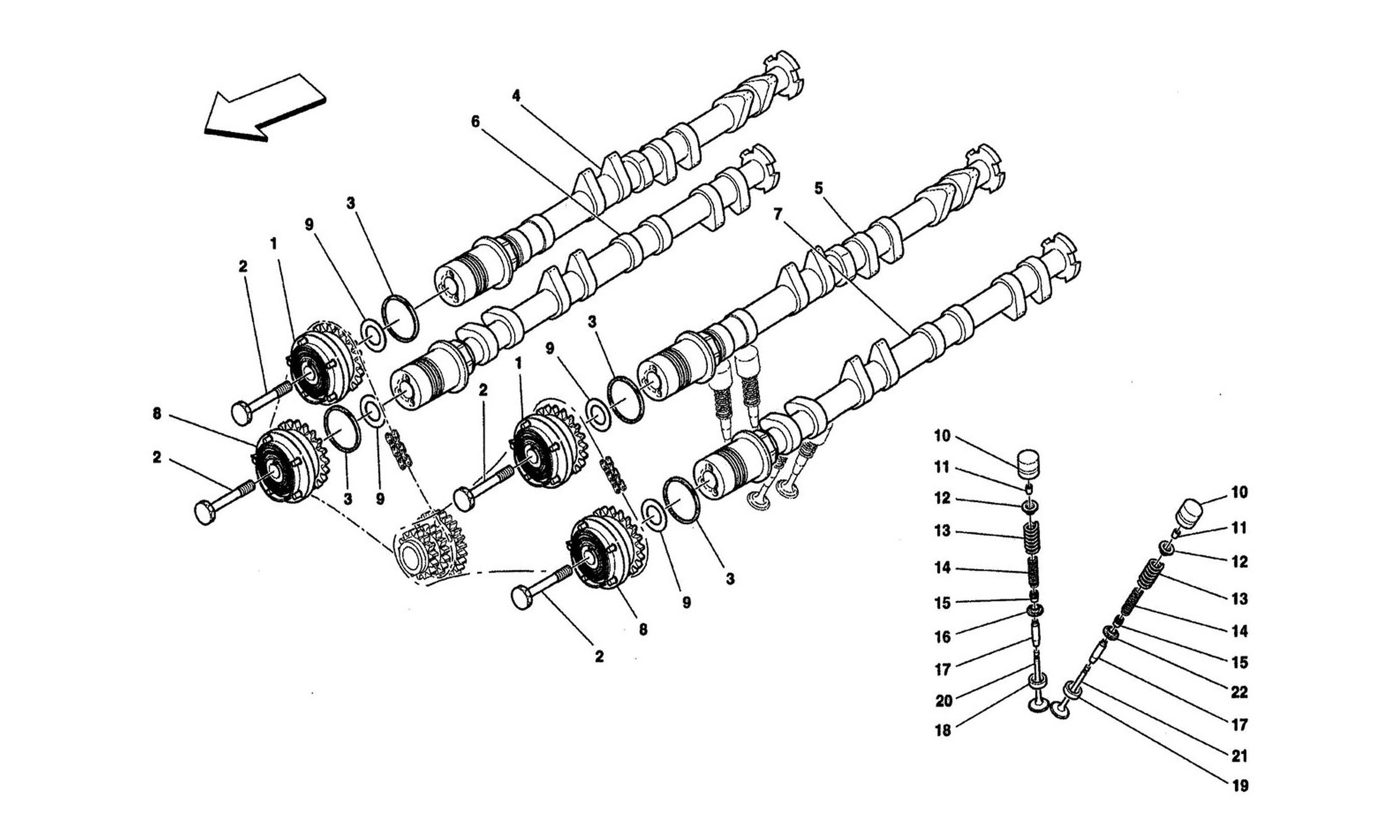 Schematic: Timing - Shafts And Valves