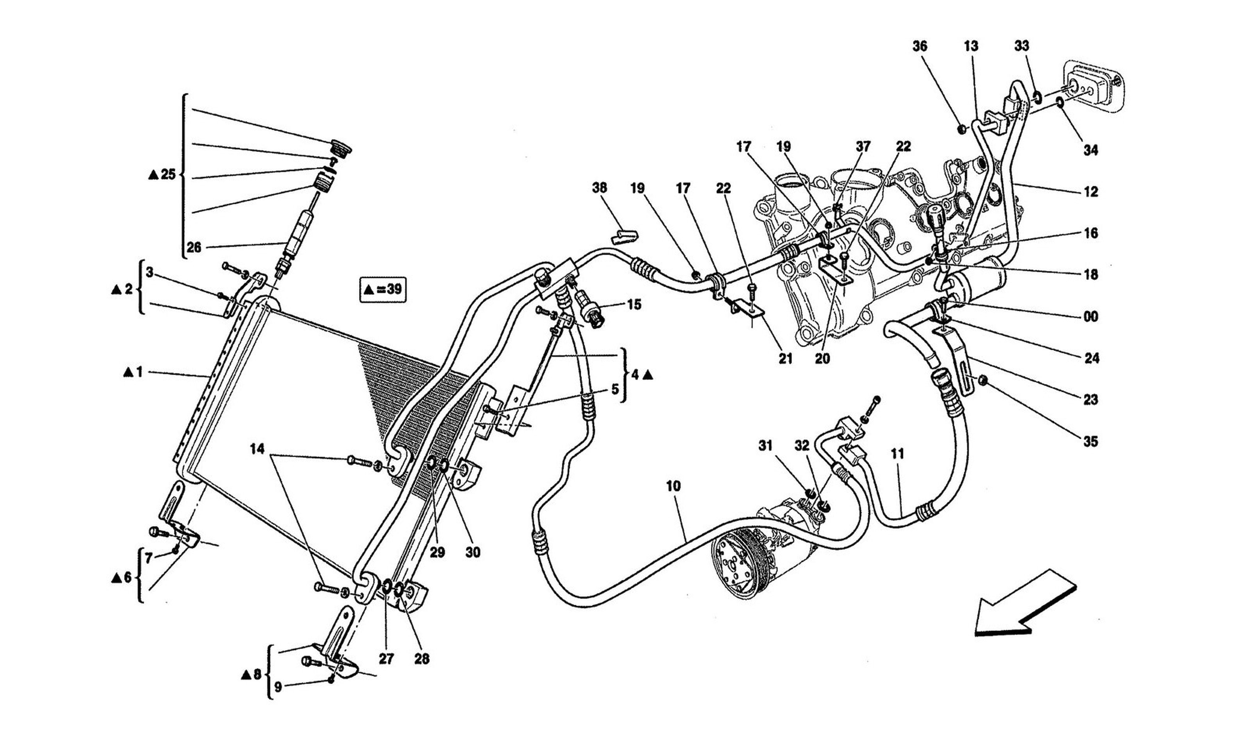 Schematic: A.C Unit : Engine Compartment Devices