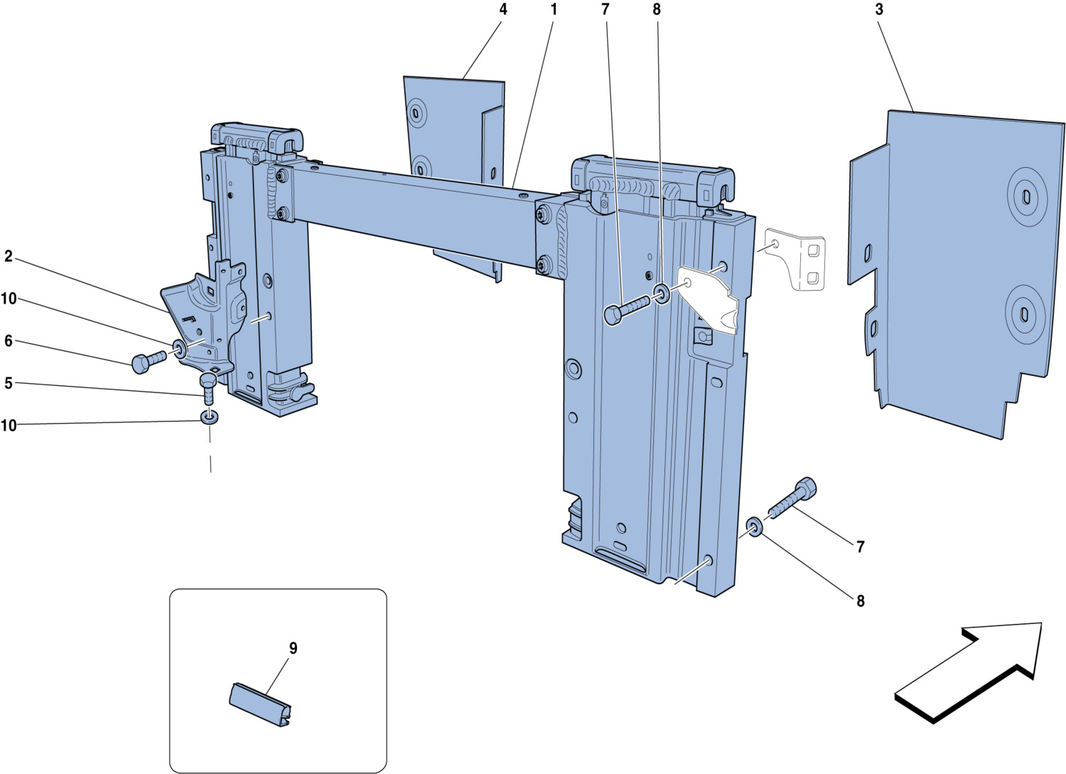 Schematic: Electric Roof: Rollbar And Accessories