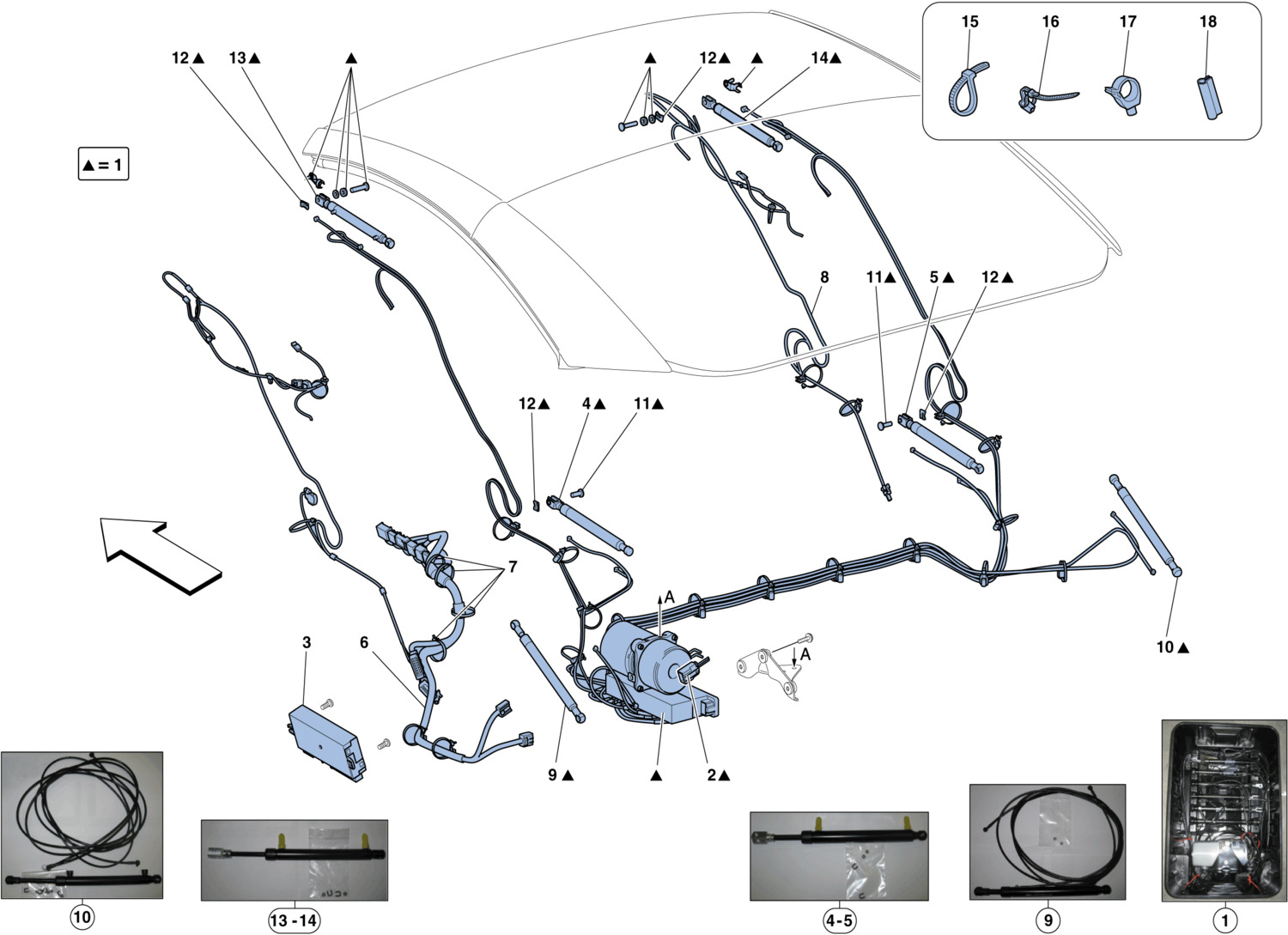 Schematic: Electric Roof: Hydraulics