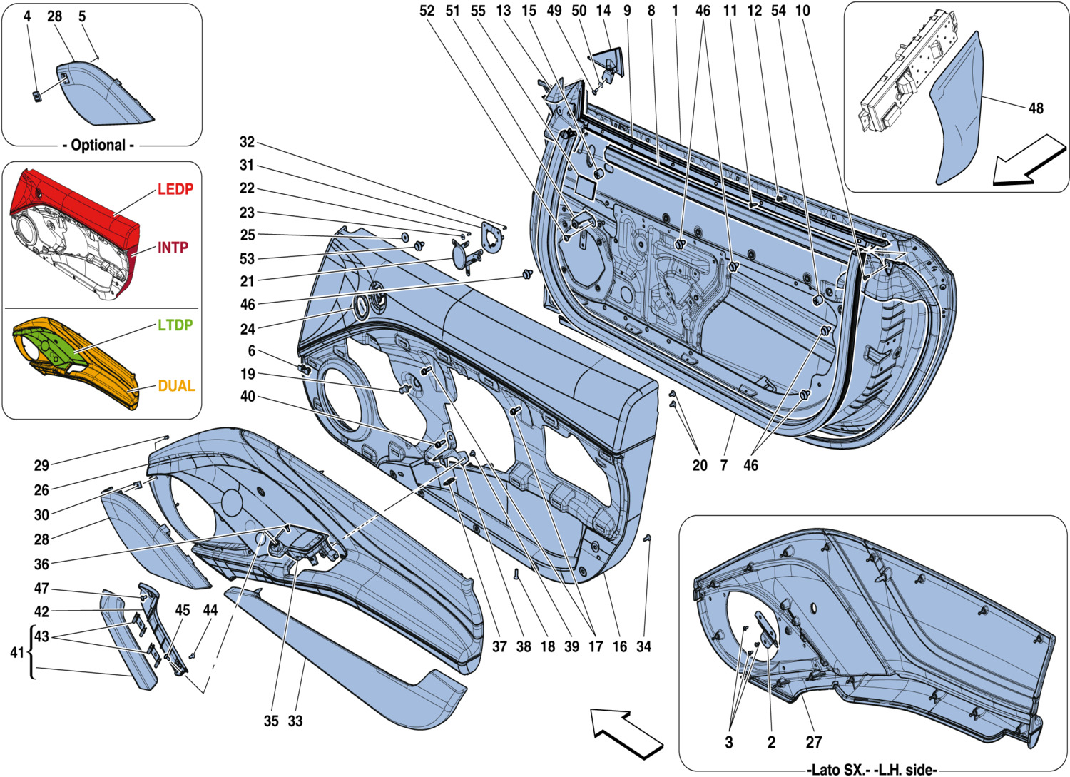 Schematic: Doors - Substructure And Trim