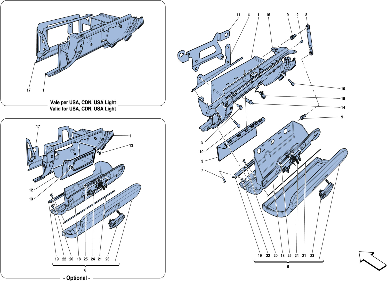 Schematic: Glove Compartment