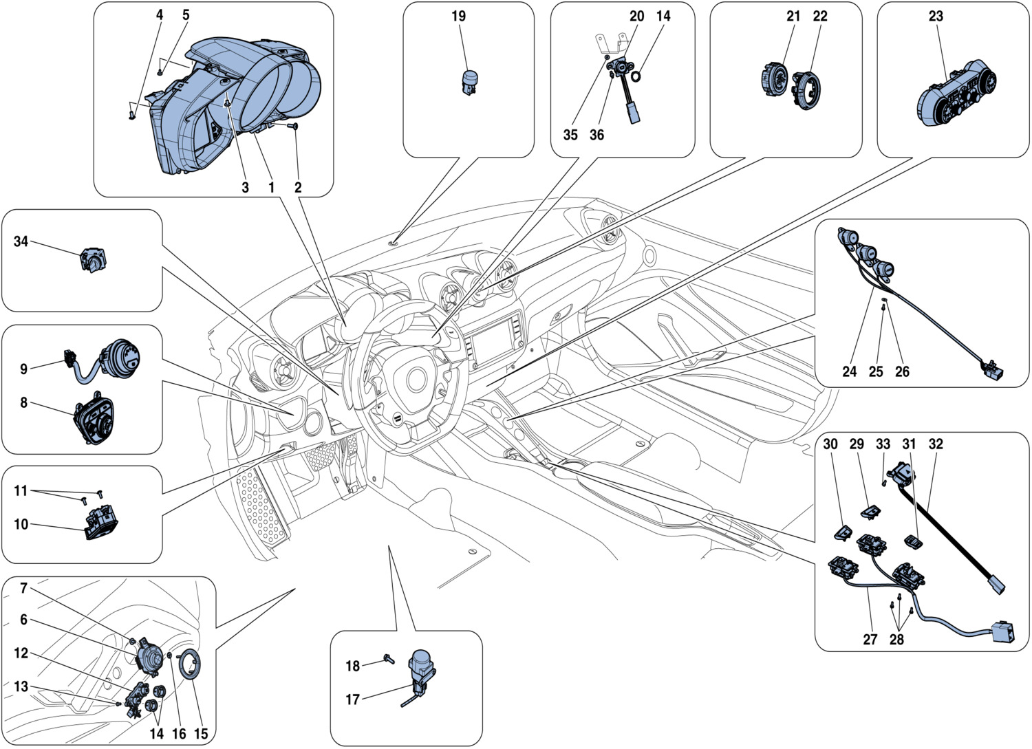 Schematic: Dashboard And Tunnel Instruments