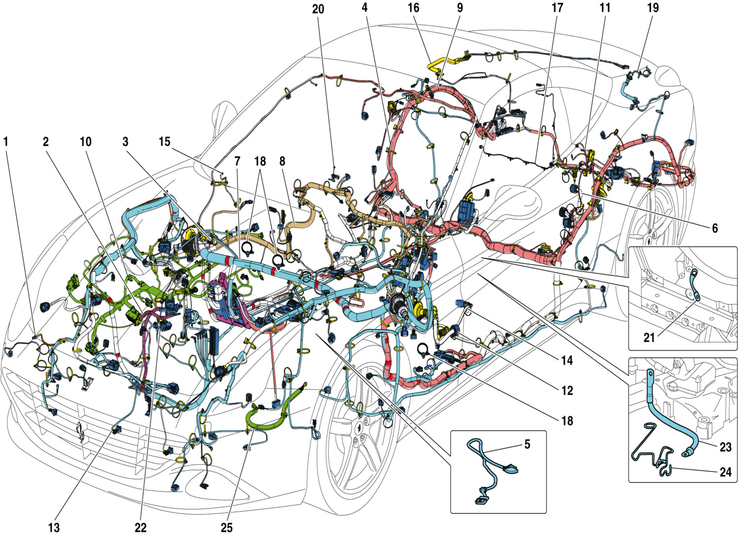 Schematic: Main Wiring Harnesses