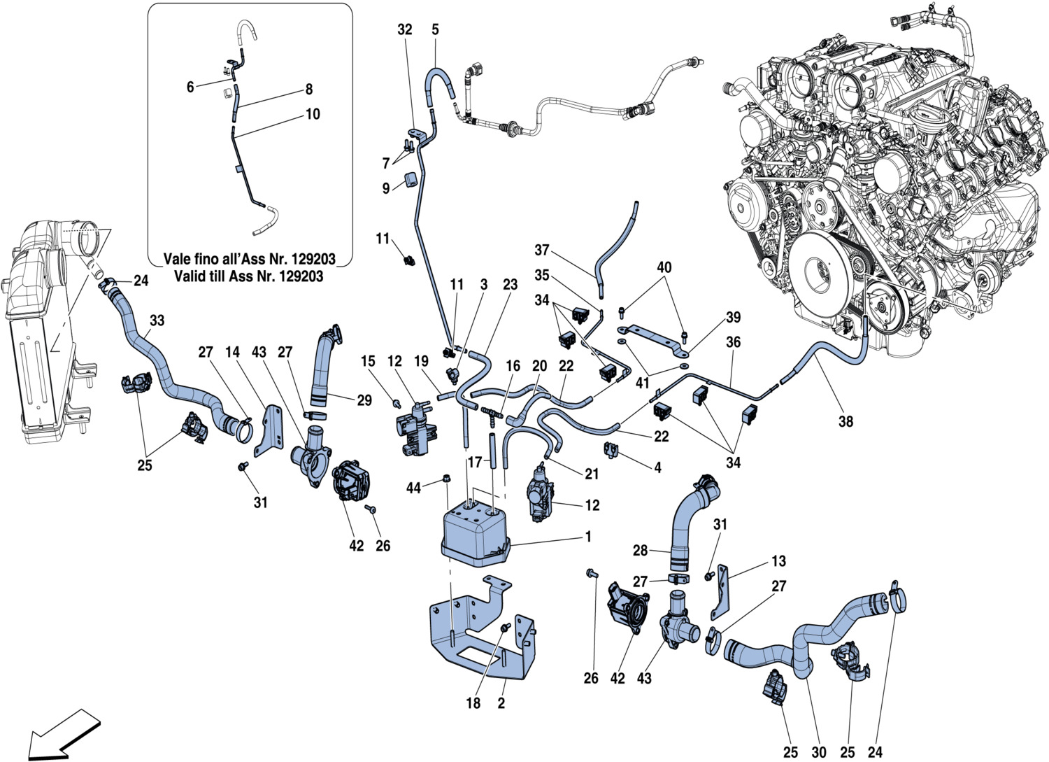 Schematic: Turbocharging System Adjustments - Alternate