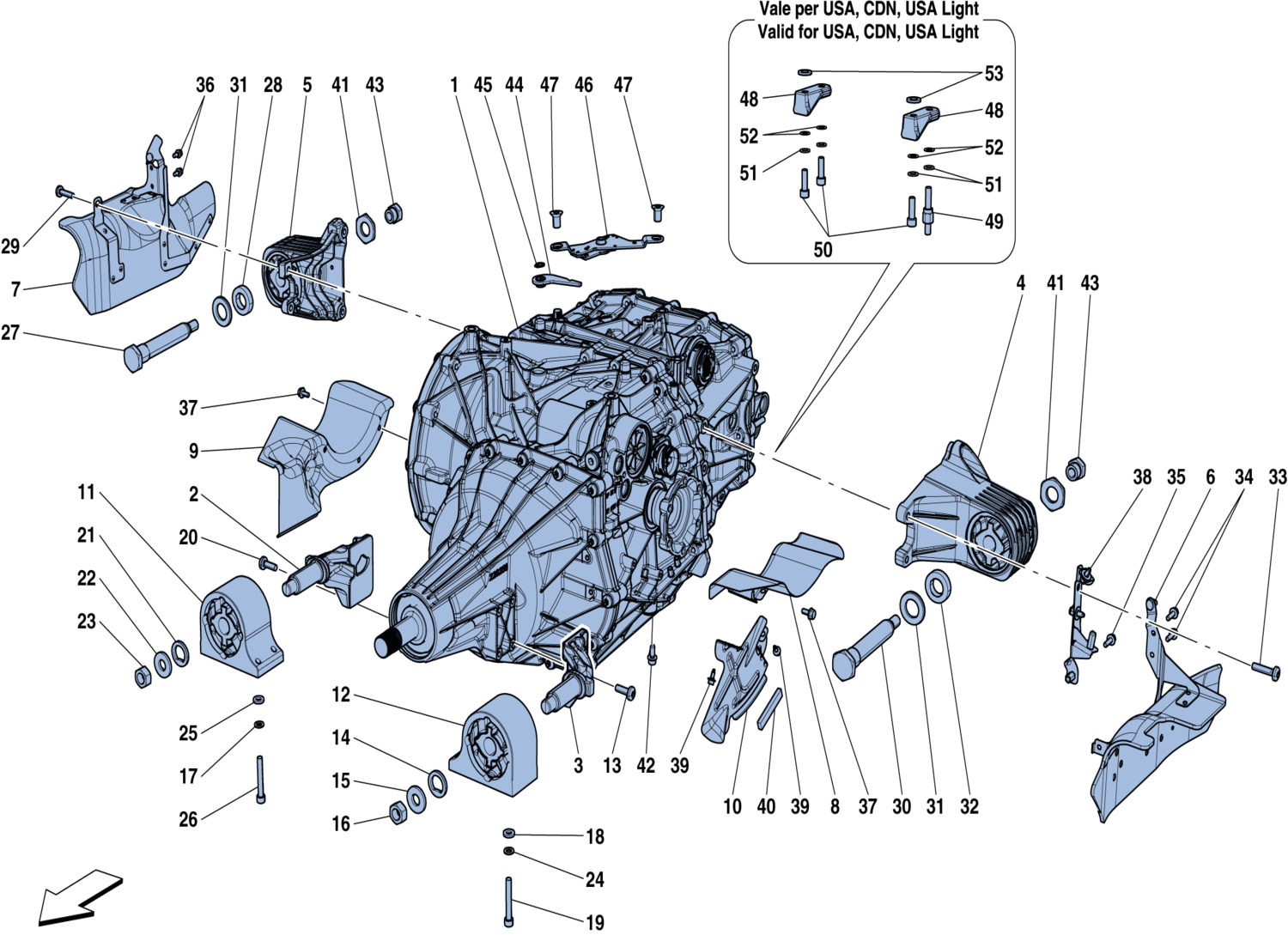 Schematic: Transmission Housing