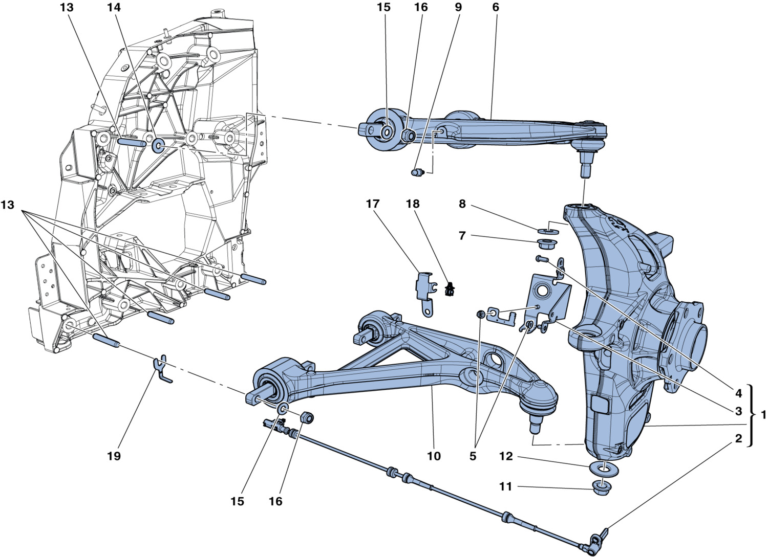 Schematic: Front Suspension - Arms