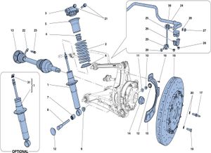 Rear Suspension - Shock Absorber And Brake Disc