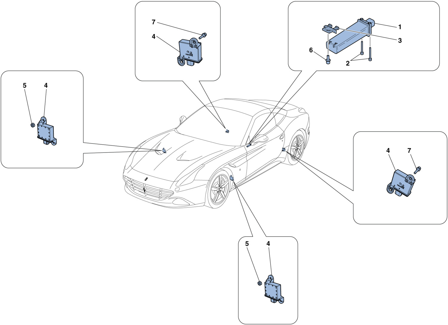 Schematic: Tyre Pressure Monitoring System