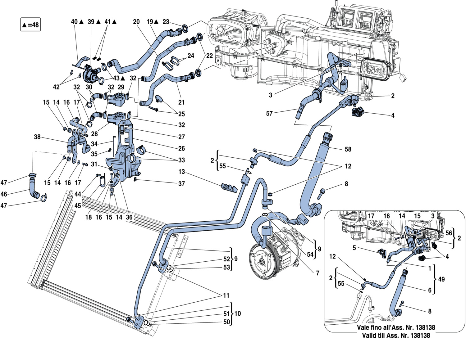 Schematic: Ac System - Water And Freon