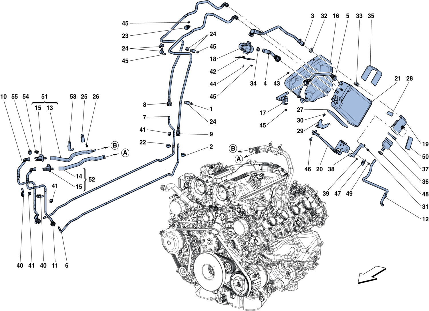 Schematic: Evaporative Emissions Control System