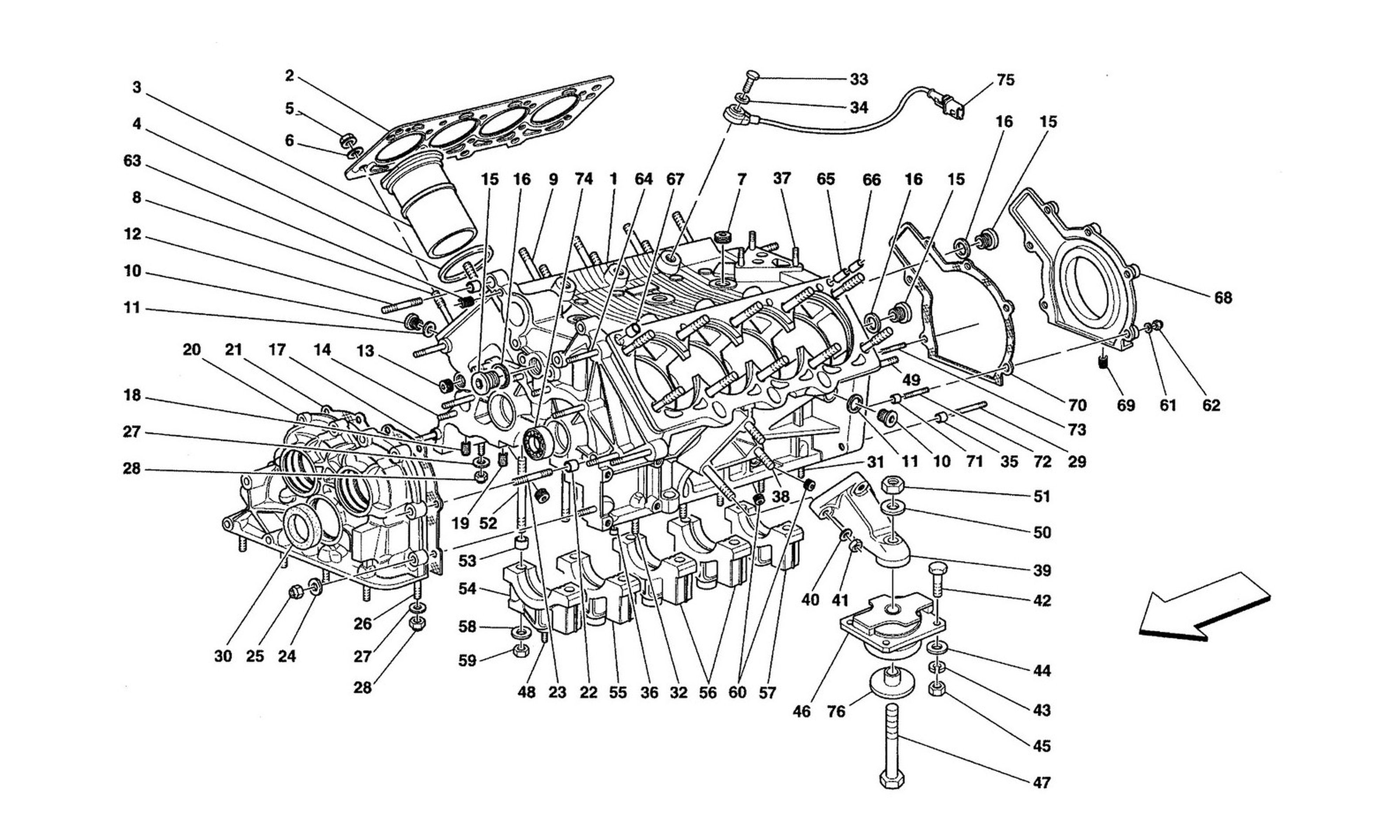 Schematic: Crankcase