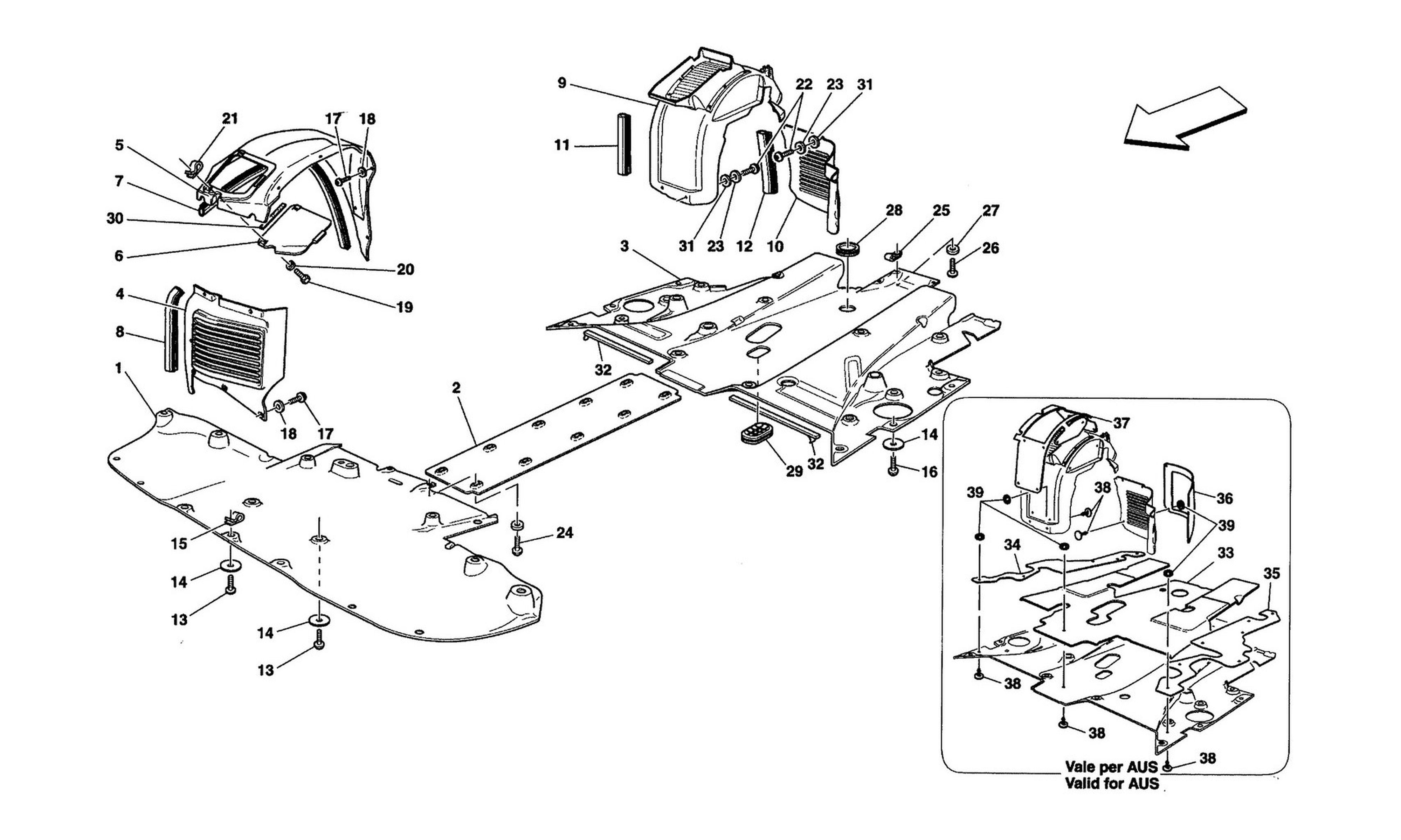 Schematic: Flat Floor Pan And Wheelhouse