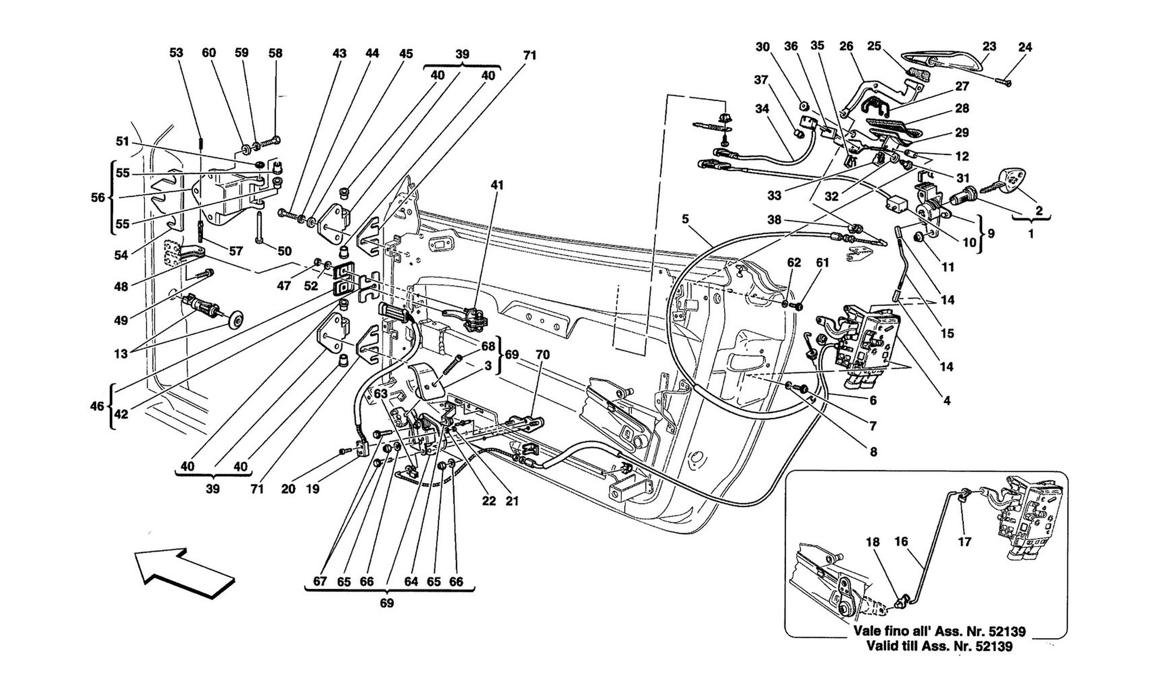 Schematic: Doors - Opening Control And Hinges