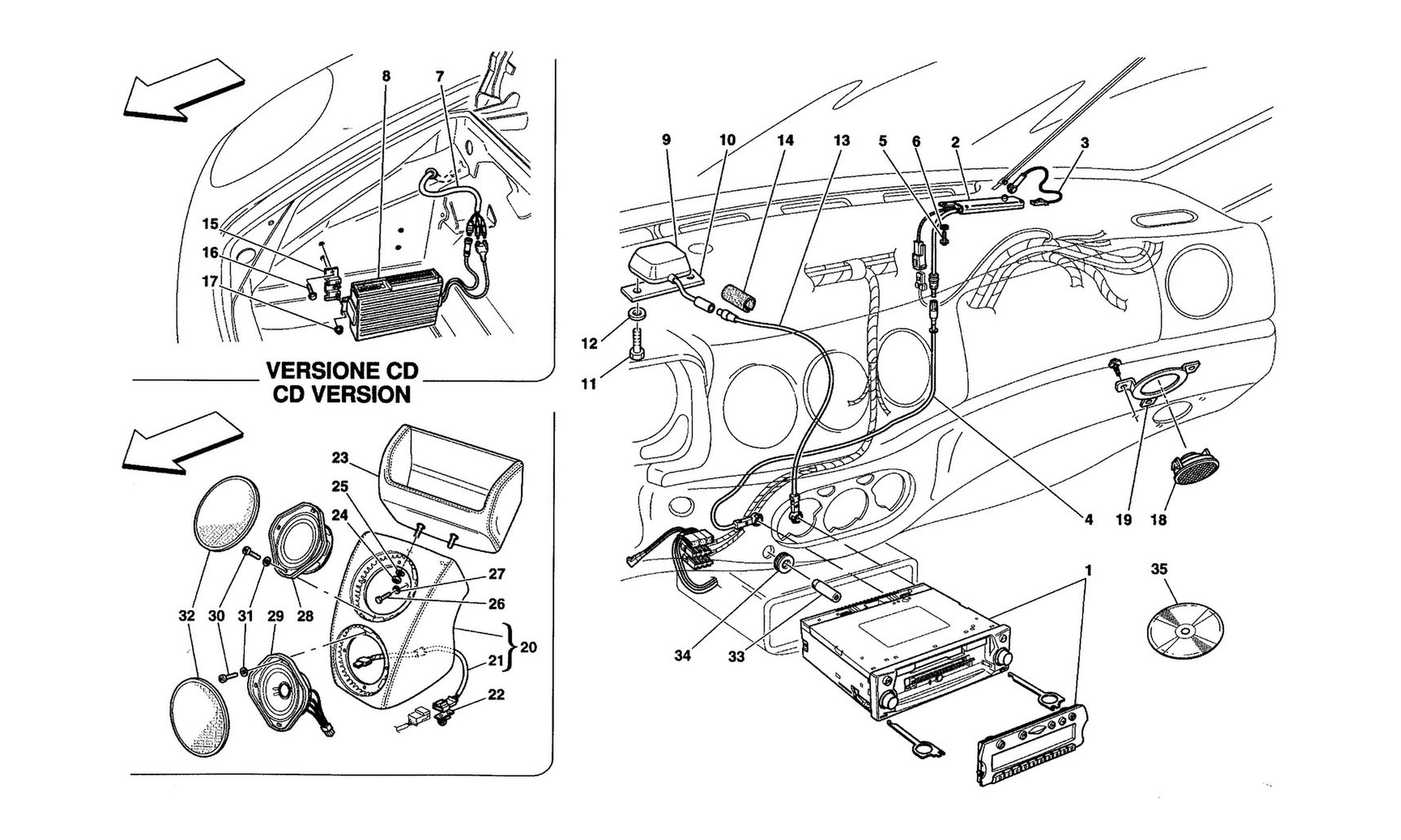 Schematic: Stereo Equipment -Optional-