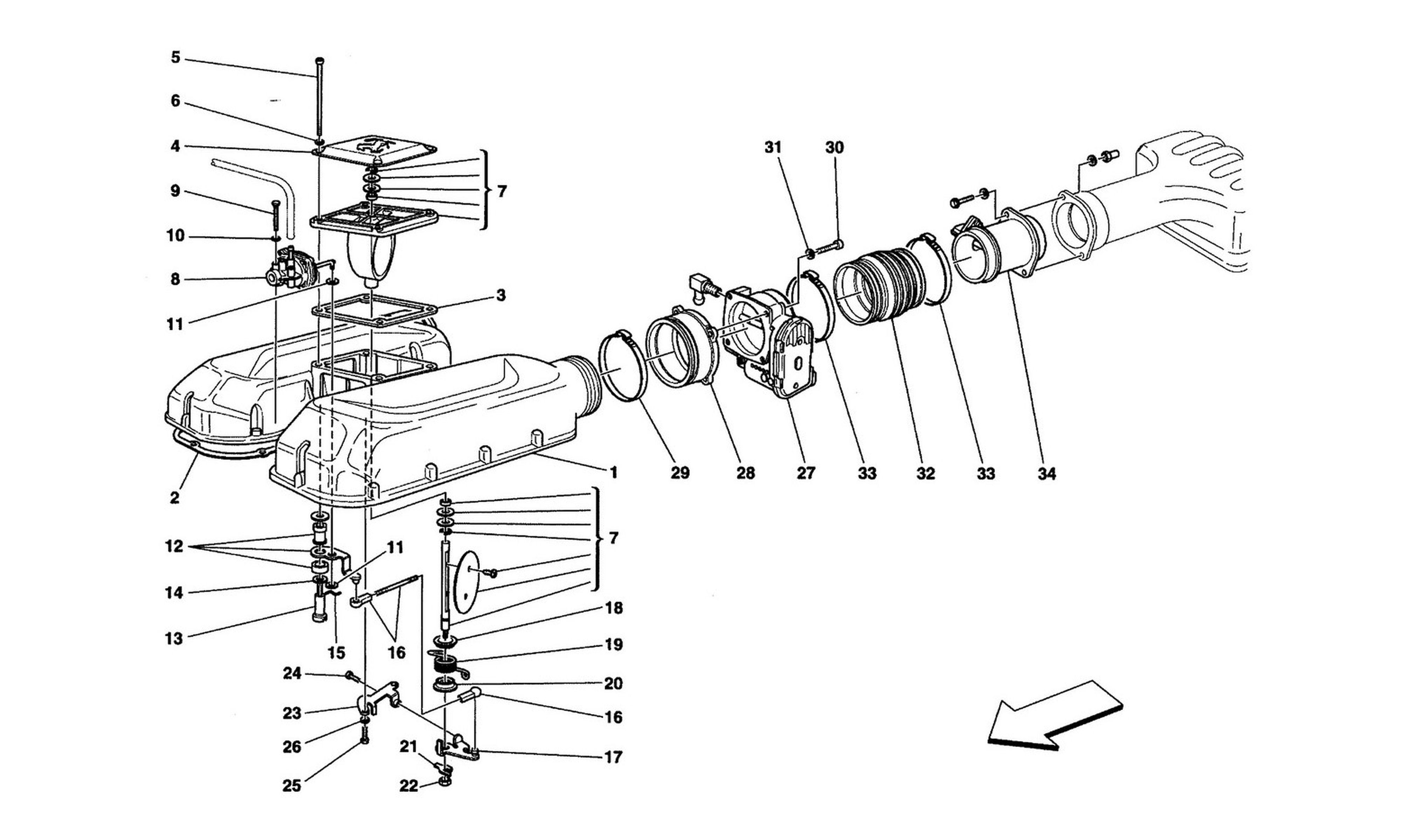 Schematic: Air Intake Manifold Cover