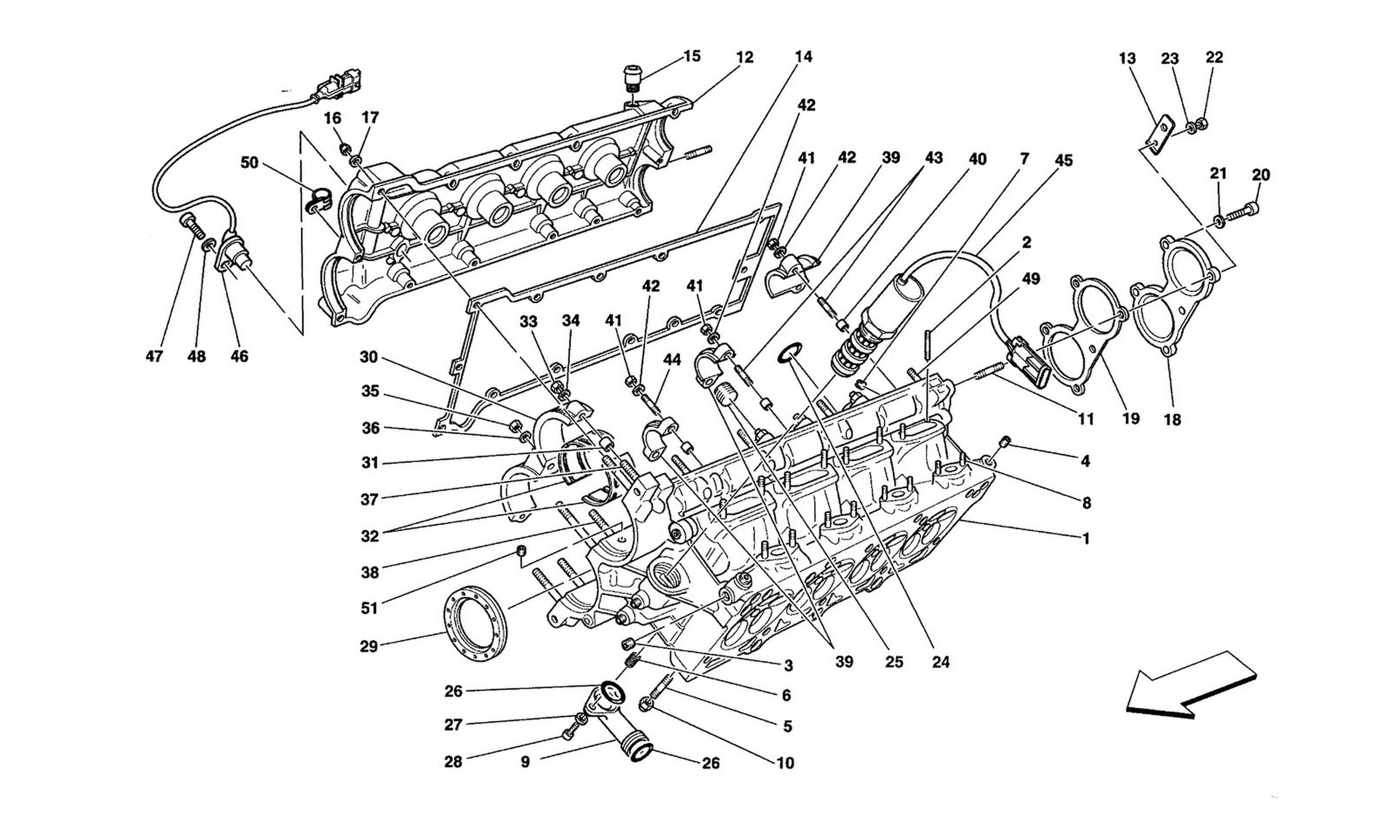 Schematic: R.H. Cylinder Head