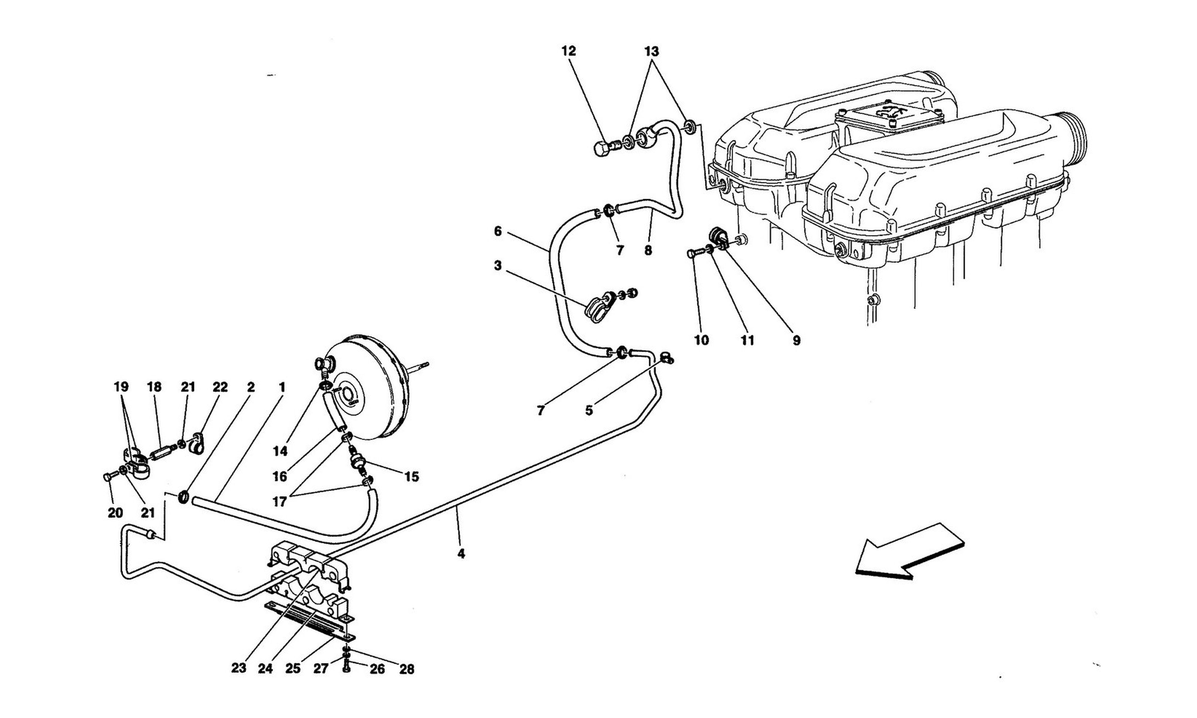 Schematic: Brake Booster System