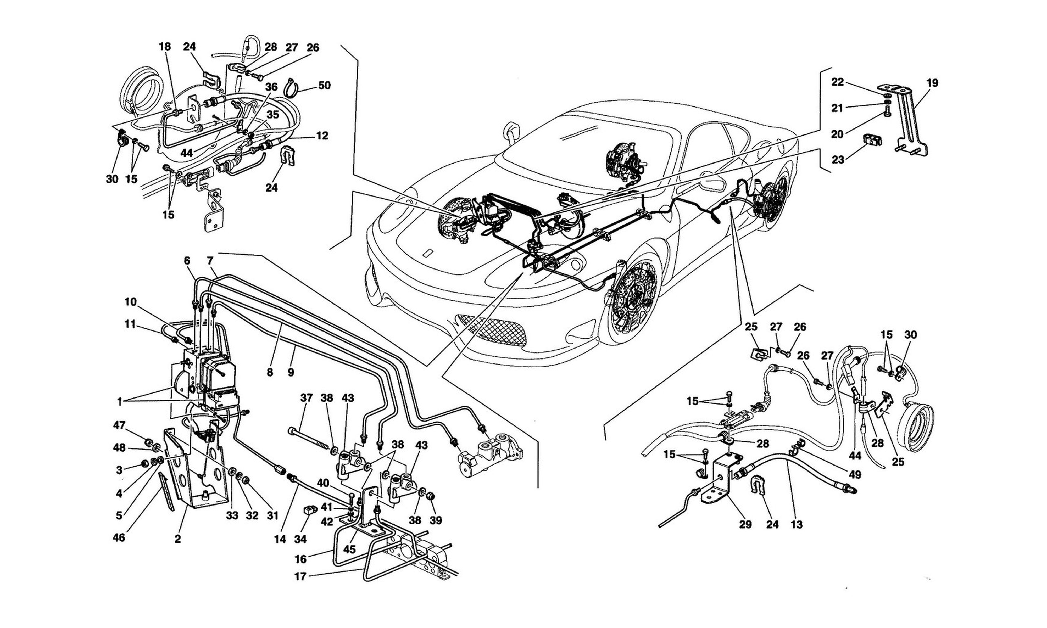 Schematic: Brake System -Not For Rhd
