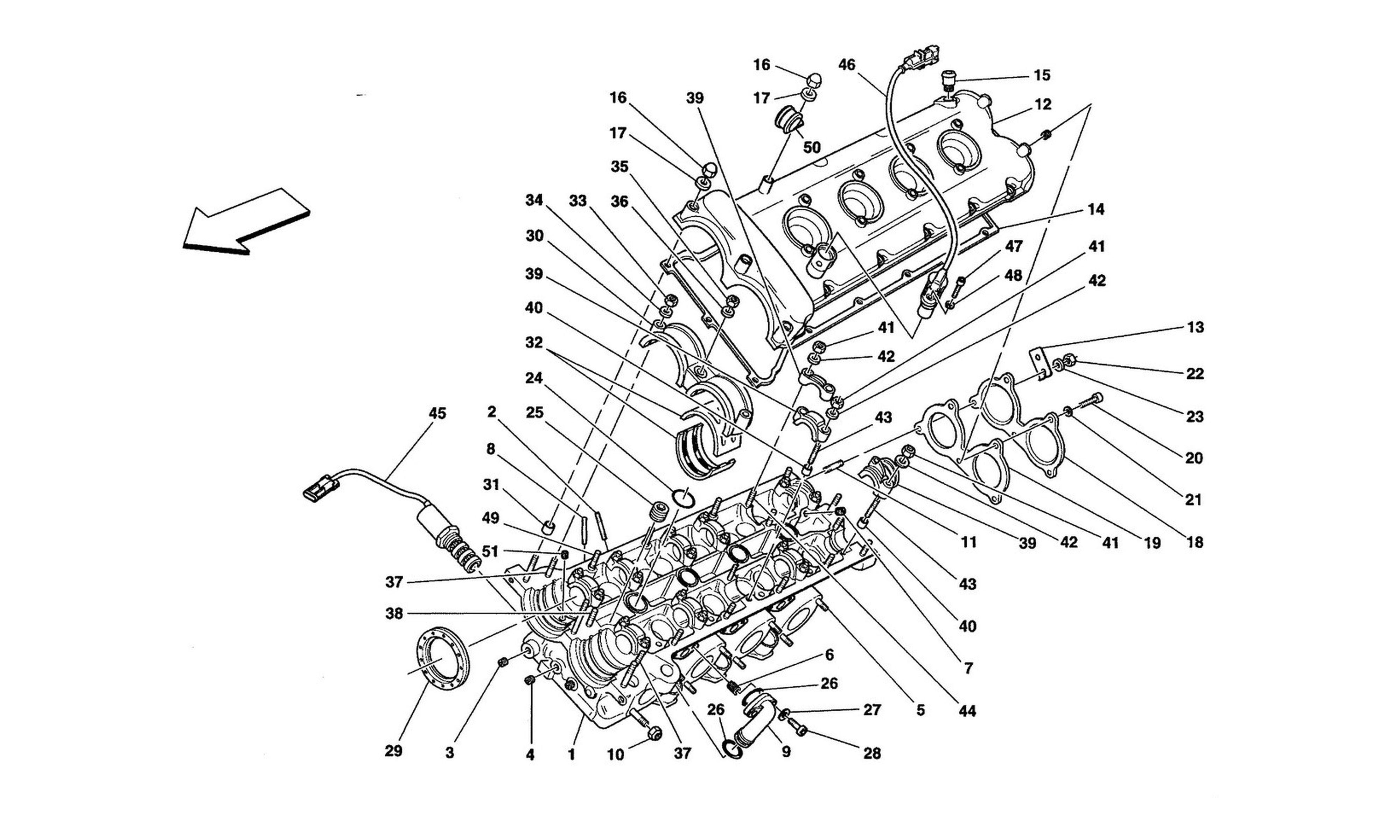 Schematic: L.H. Cylinder Head