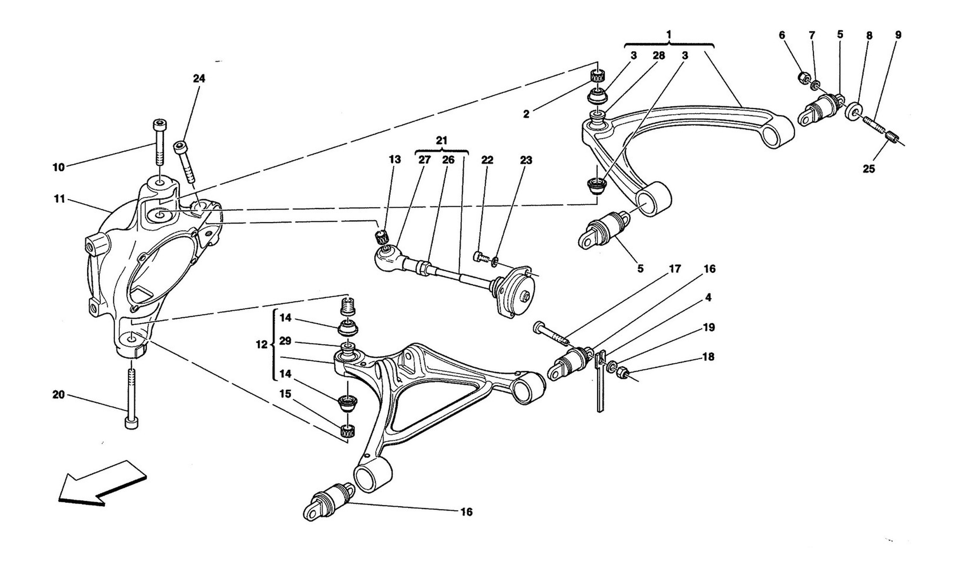 Schematic: Rear Suspension - Wishbones