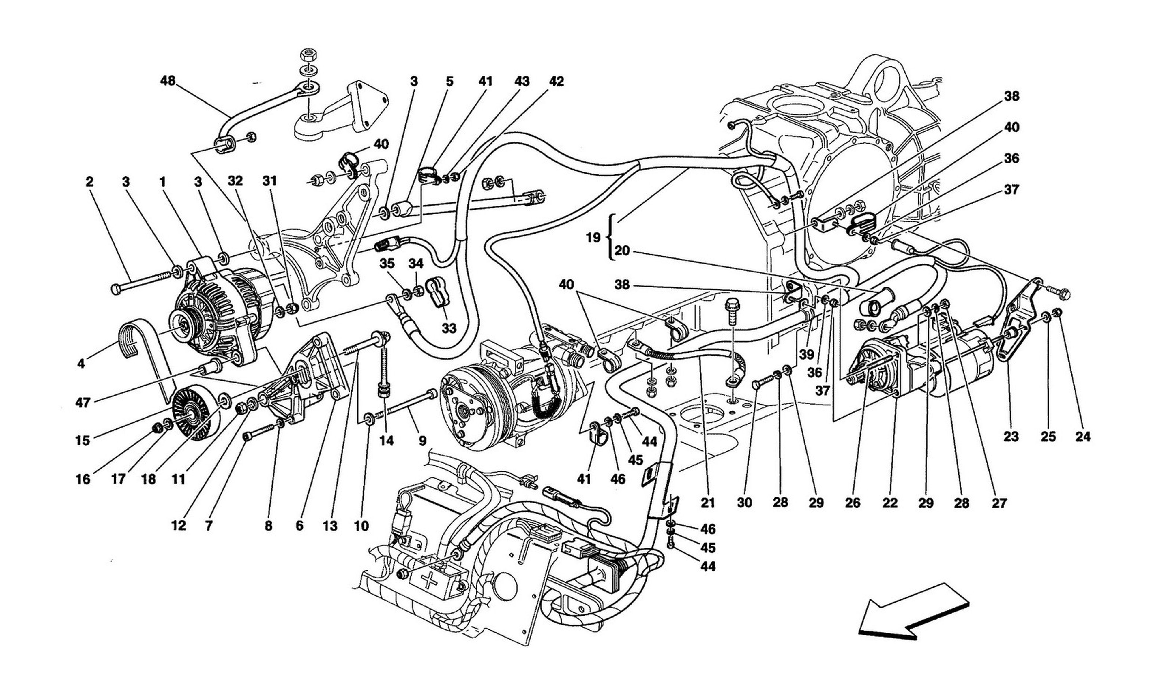 Schematic: Current Generator - Starting Motor