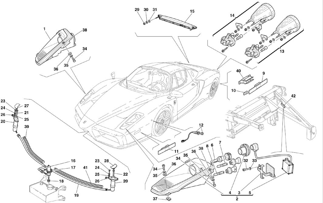 Schematic: Front And Rear Lights