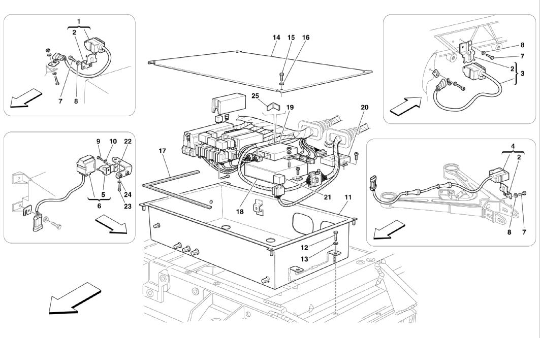 Schematic: Front Electrical Boards And Sensor