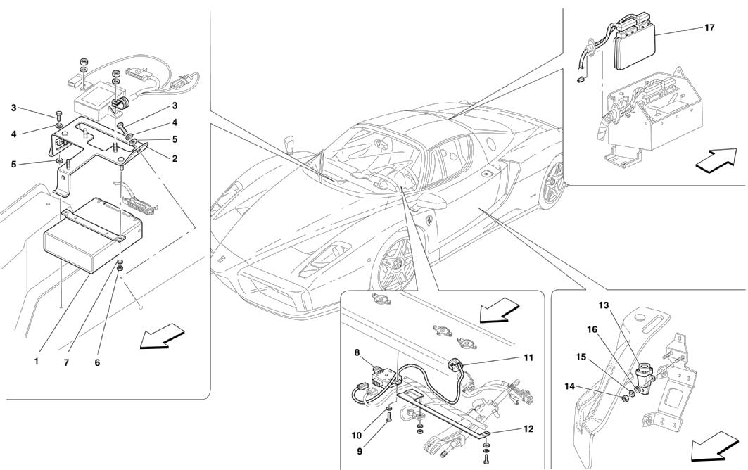 Schematic: Passengers And Engine Compartments Control Units