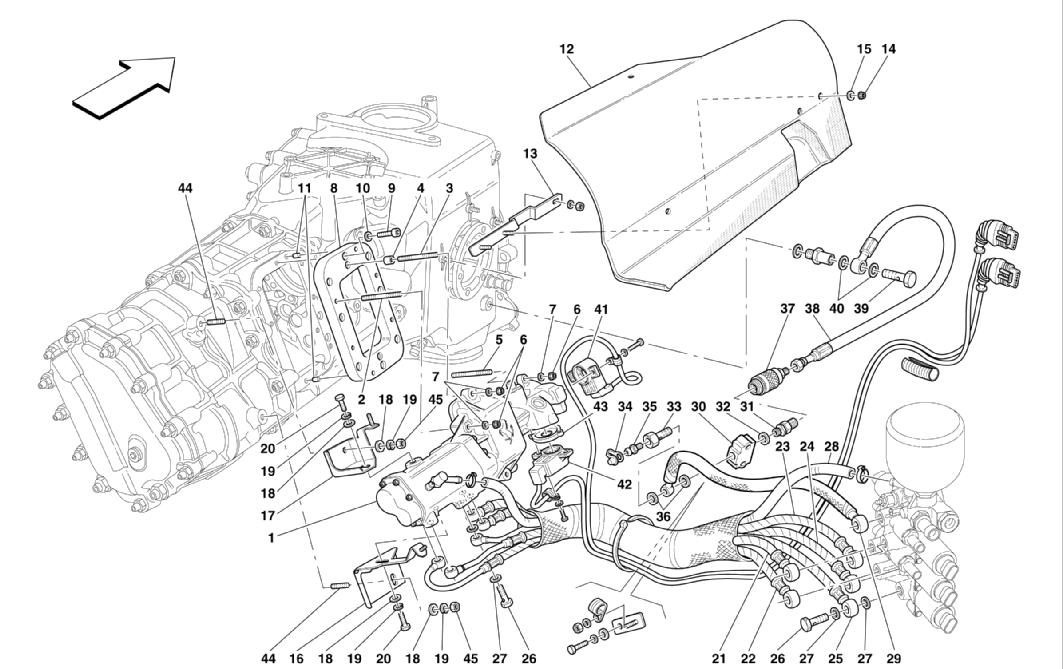 Schematic: F1 Clutch Hydraulic Control