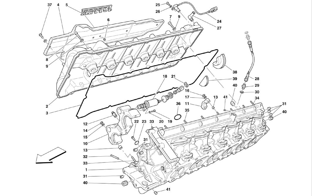 Schematic: R.H. Cylinder Head