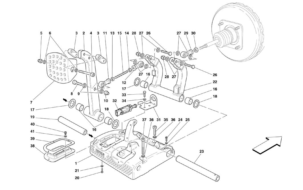 Schematic: Pedals - Brake Pedal