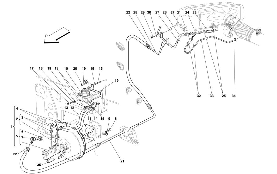 Schematic: Brakes Hydraulic Controls And Brake Booster System