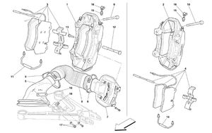 Front And Rear Brakes Calipers