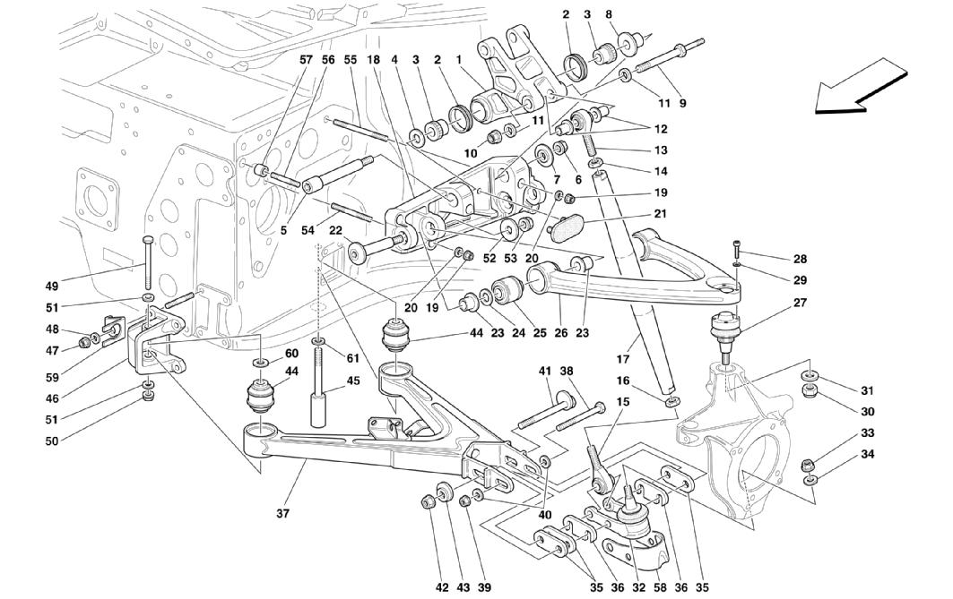 Schematic: Front Suspension - Wishbones