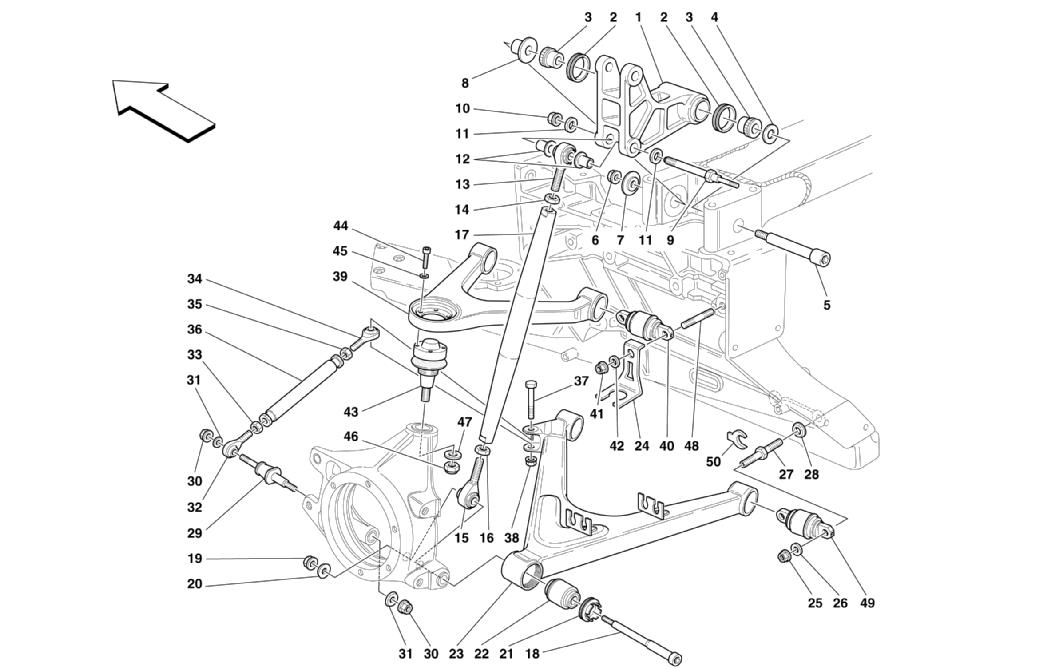 Schematic: Rear Suspension - Wishbones