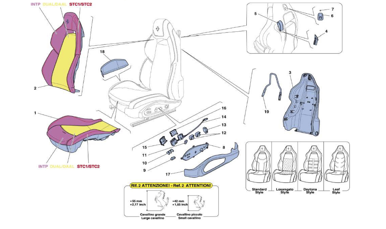 Schematic: Front Seat - Trim And Accessories