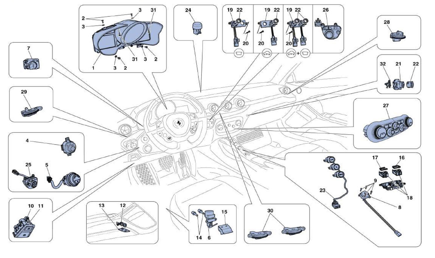 Schematic: Dashboard And Tunnel Instruments